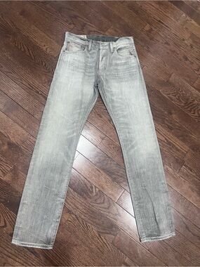 Polo Ralph Lauren Men's Light Gray Varick style Straight leg Jeans